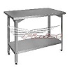 Стол СПН 1200*800*900 борт, обвязка, каркас уголок нерж.