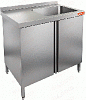 Стол производственный с распашной дверцей и моечной ванной HICOLD НСЗ1М-6/7БП