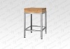 Подставка для рубки мяса ПДМн - 500*500*800 "Norma Inox"