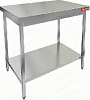 Стол нержавеющий разделочный центральный с полкой HICOLD НСО-10/6П