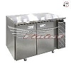 Стол охлаждаемый СХСмс-700-3 1650*700*850, борт, 3 двери, в столеш. отверстие с крышкой для GN 1/3 (7), малый агрегат сбоку, задн. стенка оцинк.