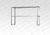Полка надстройка настольная ПННн 1200*300*400 "Norma Inox", нерж.,1 уровень
