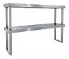 Полка настольная ПН-2 1400*200*800 2-ярусная, каркас сварной труба нерж.