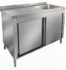 Стол нержавеющий закрытый купе с моечной ванной HICOLD НСЗК1М-12/6БП