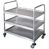 Тележка сервировочная ТС 800*500*850/950, 3 поддона, колеса ф50 мм, нерж. сталь