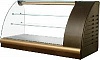 Витрина холодильная ВХС-1,2 Арго XL Люкс (А57 VM 1,2-1) 0012-1036 (бок корич., декор зол.)