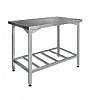 Стол СПН 1000*600*850, полка-решетка нерж., каркас угол.нерж.