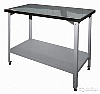 Стол СПБ 1000*600*600 борт, полка сплошная крашен., каркас уголок крашен.
