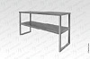 Полка надстройка настольная ПННн 800*300*800 "Norma Inox", нерж., 2 уровня