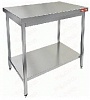 Стол нержавеющий разделочный центральный с полкой HICOLD НСО-10/7П