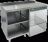 Барный модуль закр. с 3-х ст. под посуд. машину слева HICOLD НБМСЗОКП-12/6БЛ