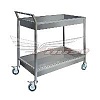 Тележка для сбора посуды ТСП 500*570*790, 2 поддона, нерж. сталь, колеса Ø 50мм
