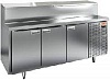 Стол охлаждаемый для пиццы HICOLD PZ1-111/GN (1/3H)