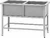 Ванна моечная ВМСб - 530/2 "Base" (полка с 2-мя отверстиями, борт)