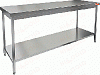 Стол нержавеющий разделочный центральный с полкой HICOLD НСО-16/7П