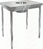 Стол нержавеющий для сбора отходов HICOLD НДСО-6/6