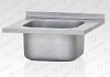 Ванна моечная ВМЦн - 600*600*860 "Norma Inox", 1 м/о 400*400*250, борт, отв. д/смесит., экран (ножка угловая)